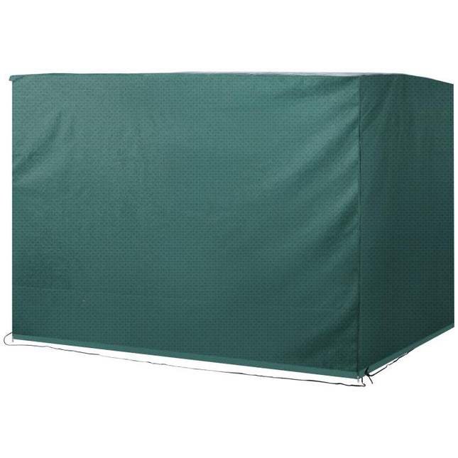 Patio 3 Seater Swing Chair Bench Cover Outdoor Garden Furniture Rain Protection Cover Protector Waterproof Anti-UV, 215L x 155W x 150Hcm, Dark Green