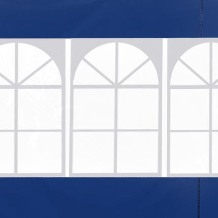 3 Meters Gazebo Replaceable Exchangeable Side Panel Wall Panels Walls With Window, Blue