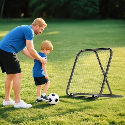 Angle Adjustable Rebounder Net Goal Training Set Football, Baseball