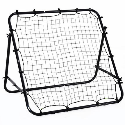 Adjustable Rebounder Net Kickback Target Goal for Teens Adults Training, Black