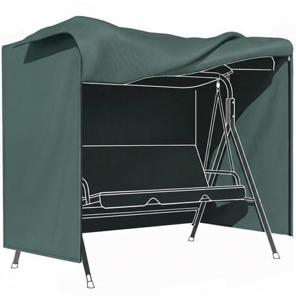 152 x 177cm Three-Seater Swing Chair Protective Cover Green