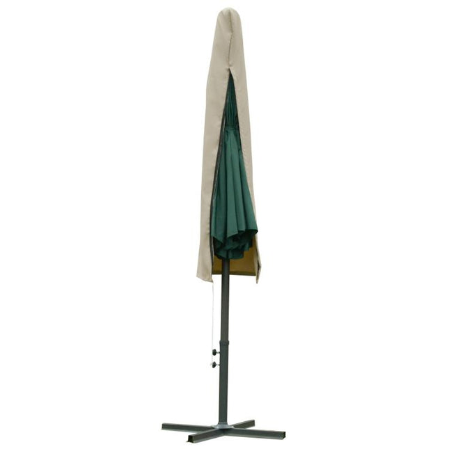 Garden Parasol Cover with Rod, Zipper, Khaki