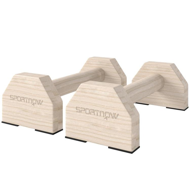 Wooden Parralletes Bars, Push Up Handles with Non-Slip Base, Calisthenics Equipment, for Home Gym, Training