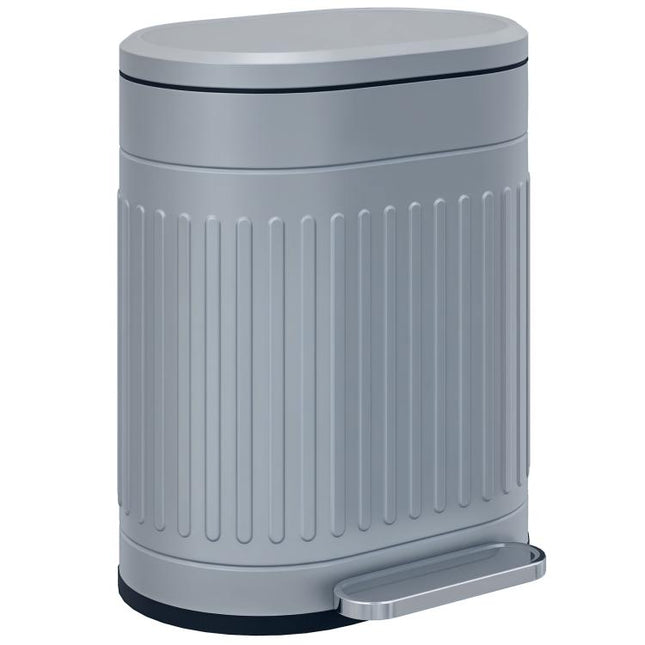 20L Metal Kitchen Bin, with Soft-Close Lid - Grey