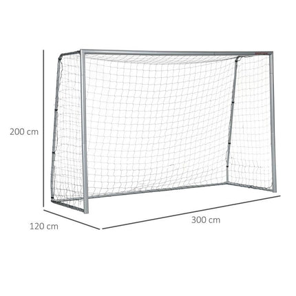 10ft x 6.5ft Football Goal, Football Net for Garden with Ground Stakes, Quick and Simple Set Up