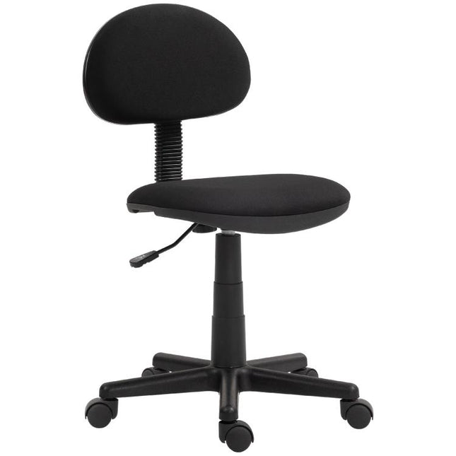 Small Armless Office Chair - Black