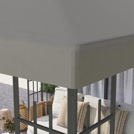 3 x 3(m) Gazebo Frame Replacement - Grey