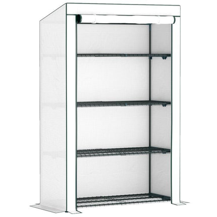 Four-Tier Mini Greenhouse - Green/White