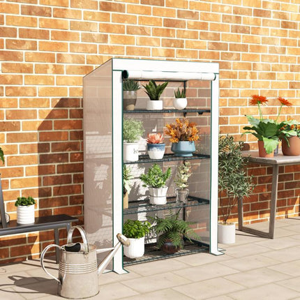 Four-Tier Mini Greenhouse - Green/White
