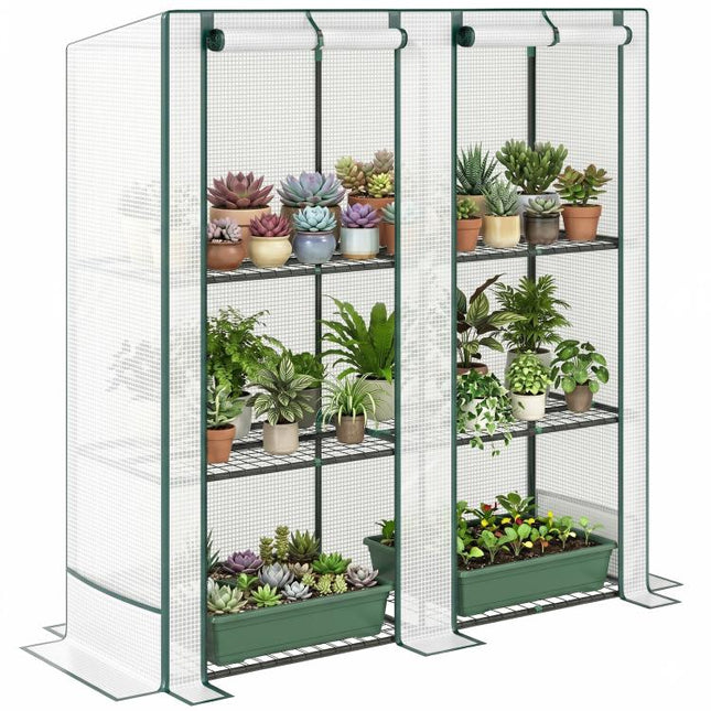 Three-Tier Mini Greenhouse - White