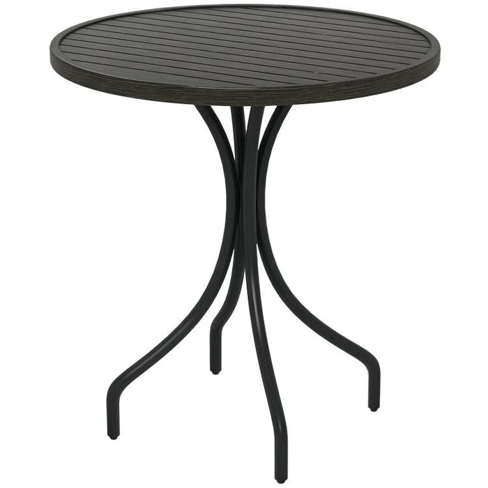Φ66cm Galvanised Steel Garden Table - Grey