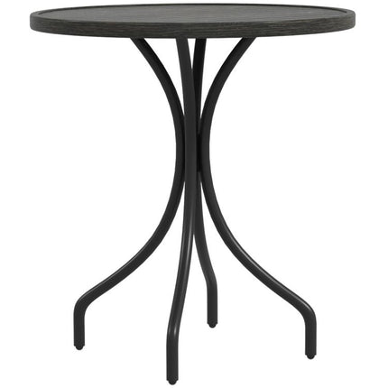 Φ66cm Galvanised Steel Garden Table - Grey