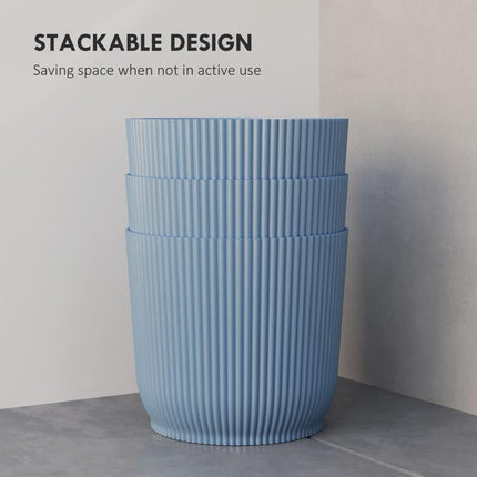 Set of Three Ф22cm Planters - Blue