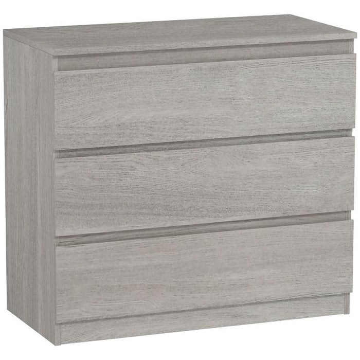 Chest of Three Drawers - Grey Wood Effect