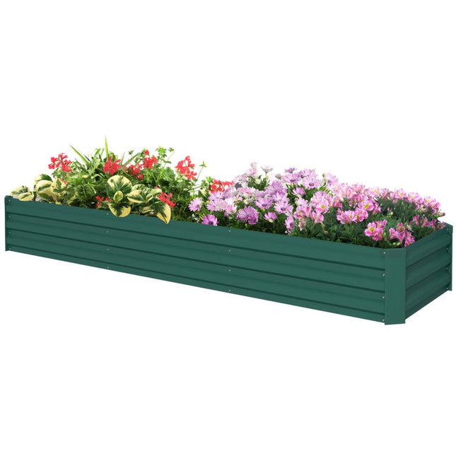 60 x 240cm Galvanised Steel Planter, with Open Bottom