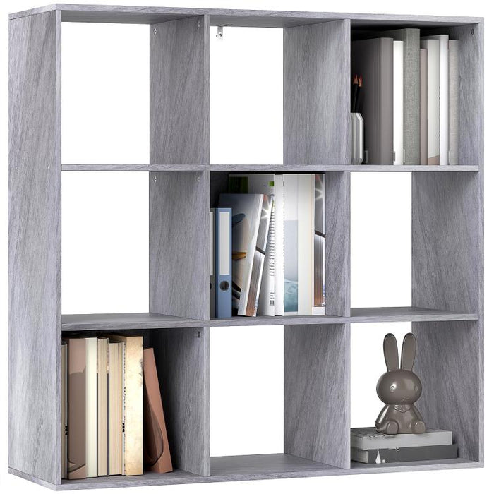 Nine-Cube Storage Shelf - Marble Grey