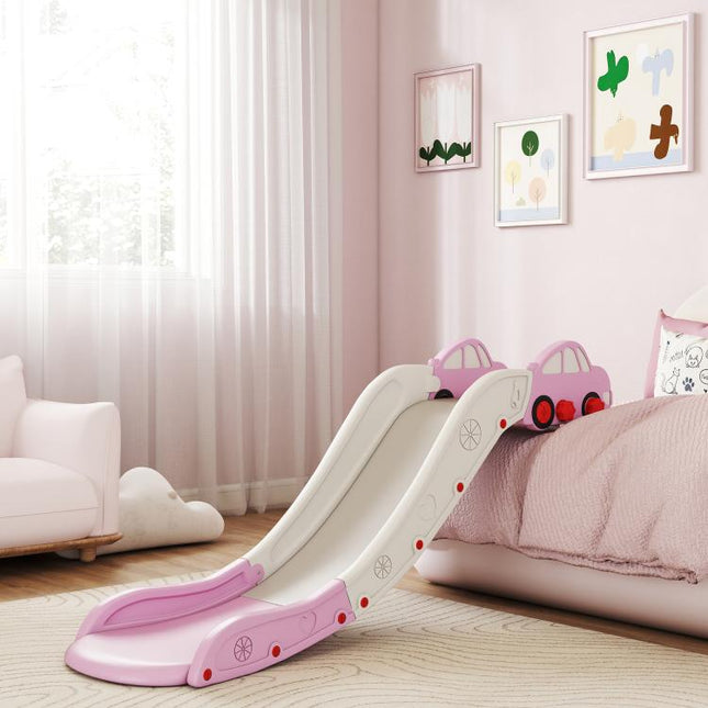 Kids Slide for Bed, Sofa, with Extended Length, Easy to assemble and Store, Pink