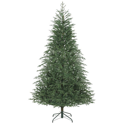 7 ft Full Spruce Christmas Tree with Realistic Dense Tips, Easy Assembly - Green
