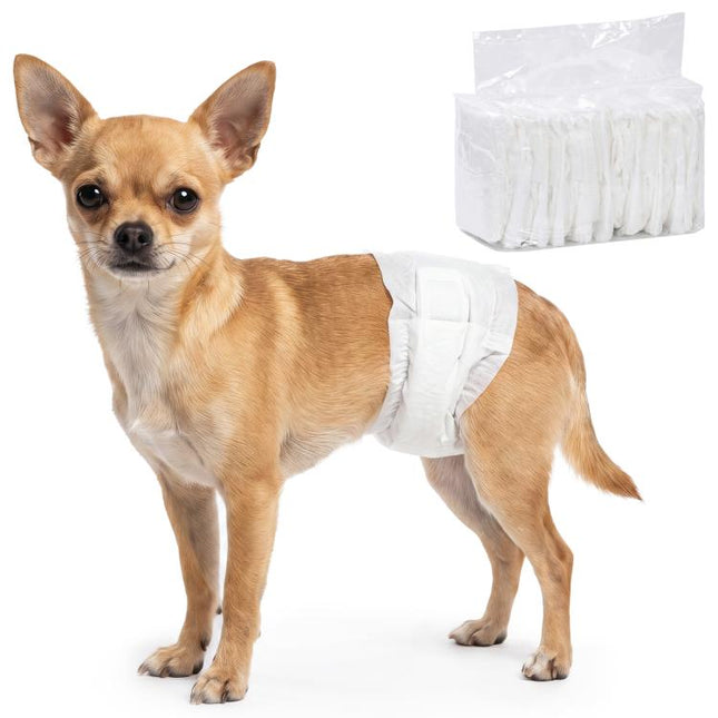 Disposable Dog Diapers Male Absorbent Dog Nappies XS 20-28 cm