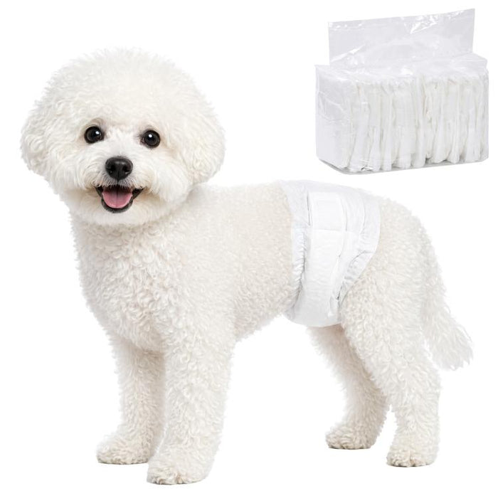 Disposable Dog Diapers Male Absorbent Dog Nappies M 45-64 cm