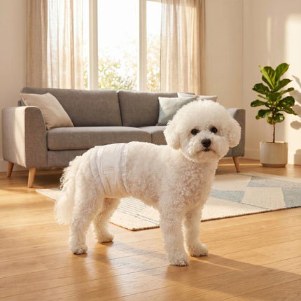 Disposable Dog Diapers Male Absorbent Dog Nappies M 45-64 cm