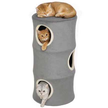 Cat House for Indoor Kittens, Cat Condo w/ Removable Washable Cover