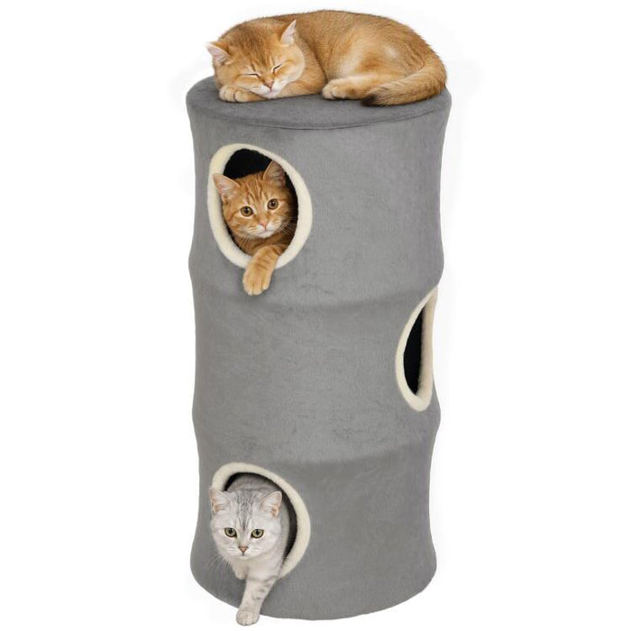 Cat House for Indoor Kittens, Cat Condo w/ Removable Washable Cover