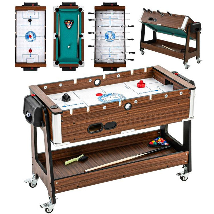 3 in 1 Multi Games Table 3.4ft Sports Table, 4 Lockable Wheels