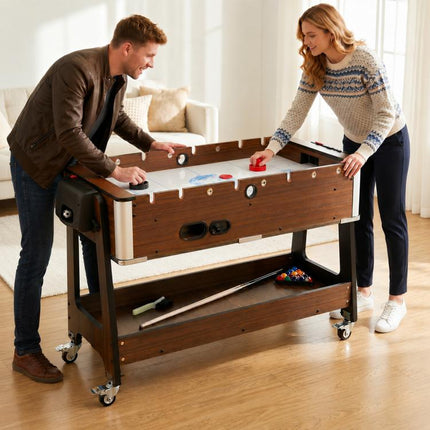 3 in 1 Multi Games Table 3.4ft Sports Table, 4 Lockable Wheels