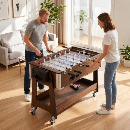 3 in 1 Multi Games Table 3.4ft Sports Table, 4 Lockable Wheels