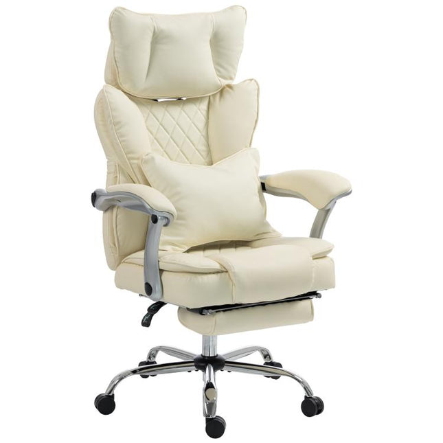 Executive Office Chair, 180kg Big and Tall Desk Chair, Beige