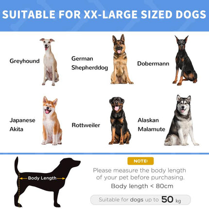 Raised Dog Bed Cooling Elevated Pet Cot with Breathable Mesh for Indoor Outdoor Use Brown, XX Large, 122 x 92 x 23cm