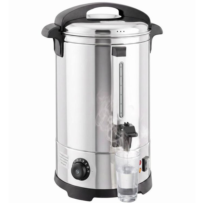 13L Catering Urn, 2500W Stainless Steel Hot Water Boiler Dispenser with Thermostat, Keep Warm Function and Easy Pour Tap