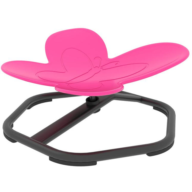 Butterfly-Shaped-kids Swivel Chair, Sensory Spinning Chair for Balance, Coordination Training, Pink