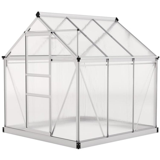6 x 6ft Polycarbonate Greenhouse - Clear