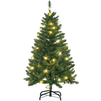 4FT Christmas Tree Warm White LED Light Holiday Home Decoration, Green
