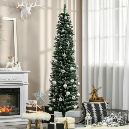 Weihnachtsbaum 190 cm, hoch realistisch, 570 Zweige, feuerfest, stabile Basis, Grün
