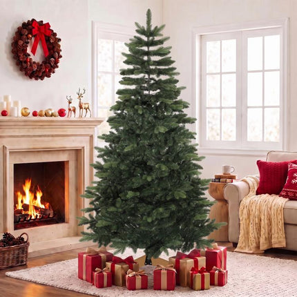 Albero di Natale Artificiale Abete Nobile 1161 Rami 210cm Verde