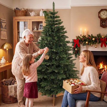 Albero di Natale Artificiale Abete Nobile 1161 Rami 210cm Verde