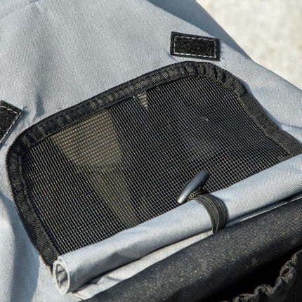 Carrito para Perros y Gatos Plegable hasta 10 kg Cochecito para Perros Peque?os de 3 Ruedas Grandes de Goma Gris