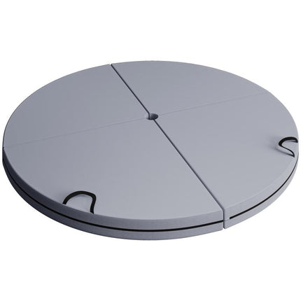 Foldable Crash Mat, Pole Padding with Carrying Handles and EPE Foam for Dance Training and Exercise, Gray