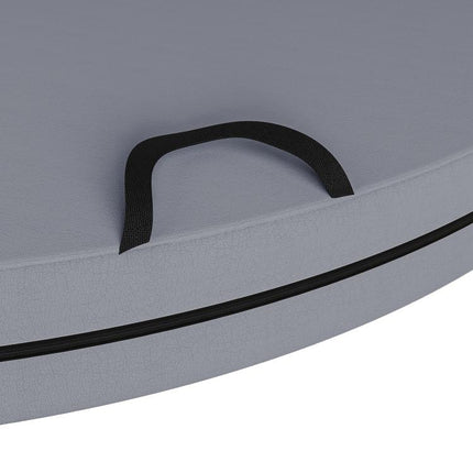 Foldable Crash Mat, Pole Padding with Carrying Handles and EPE Foam for Dance Training and Exercise, Gray