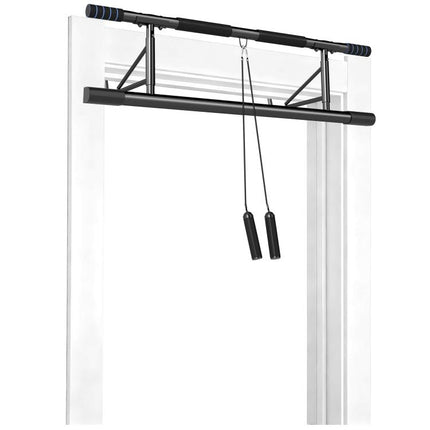 Pull-Up Bar, No-Drilling Chin-Up Bar, Push-Up Stand with Resistance Bands, Padded Handles for Home Gym Exercise