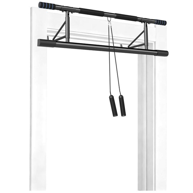 Pull-Up Bar, No-Drilling Chin-Up Bar, Push-Up Stand with Resistance Bands, Padded Handles for Home Gym Exercise