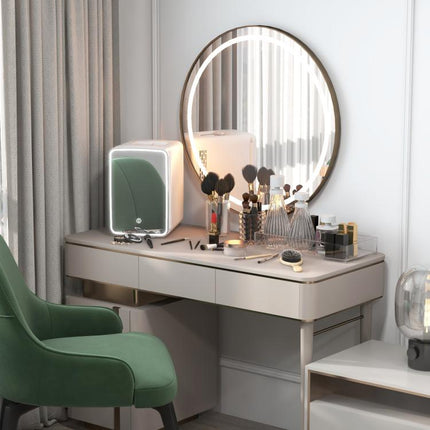 10L Ultra-Quiet Cosmetic Fridge (12V/240V) – Cooling & Heating – Small Fridge for Bedroom/Makeup
