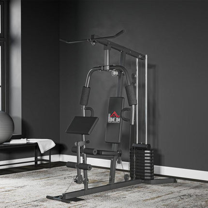 Multi-Exercise Gym Station, with 45kg Weight Stack, for Full Body Workout