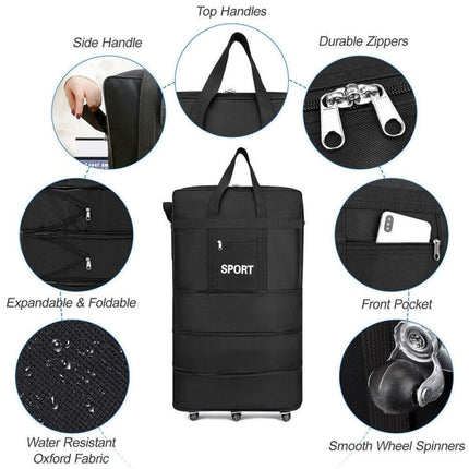 42 inch Extra Large Lightweight Luggage Trolley Suitcase Travel Bag Handbag BAG NEW