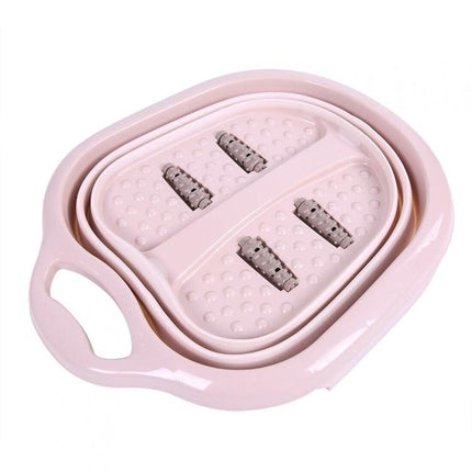 NEW Foot Spa Pedicure Wet Bath Bubble Massage Bucket Feet Therapy Soothing Folding UK