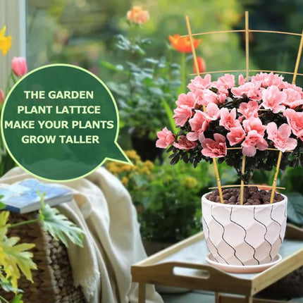 2 FT bamboo garden trellis, climbing plant trellis, Vines, Vegetables, Flowers, Potted Plants, Natural Bamboo Indoor Outdoor Support 3pcs.