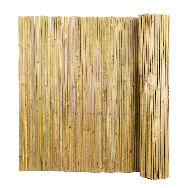 Bamboo Privacy Fence Roll 4FTx 13FT, Natural Bamboo Slat Screening Panels for Outdoor Garden, Yard, Patio, Balcony Privacy Screen.